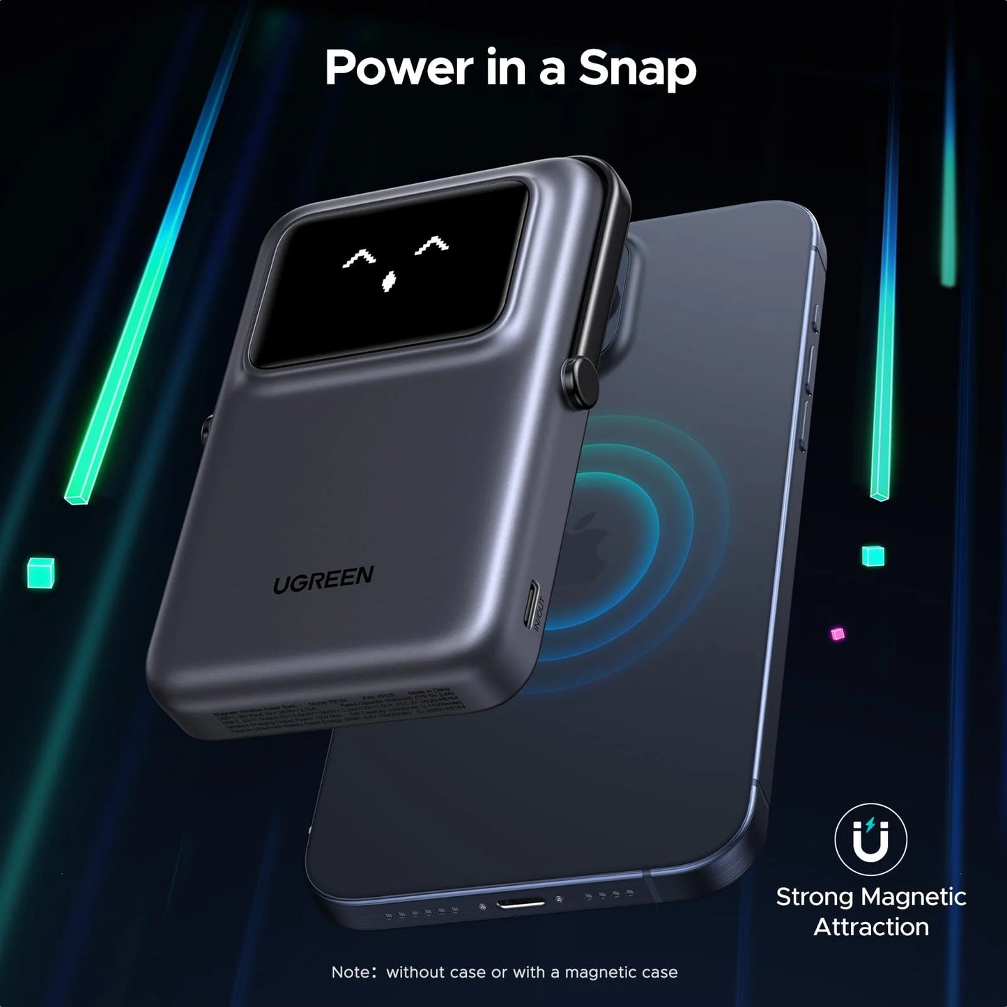 UGREEN Uno Magnetic Wireless Power Bank 10000Mah 7.5W