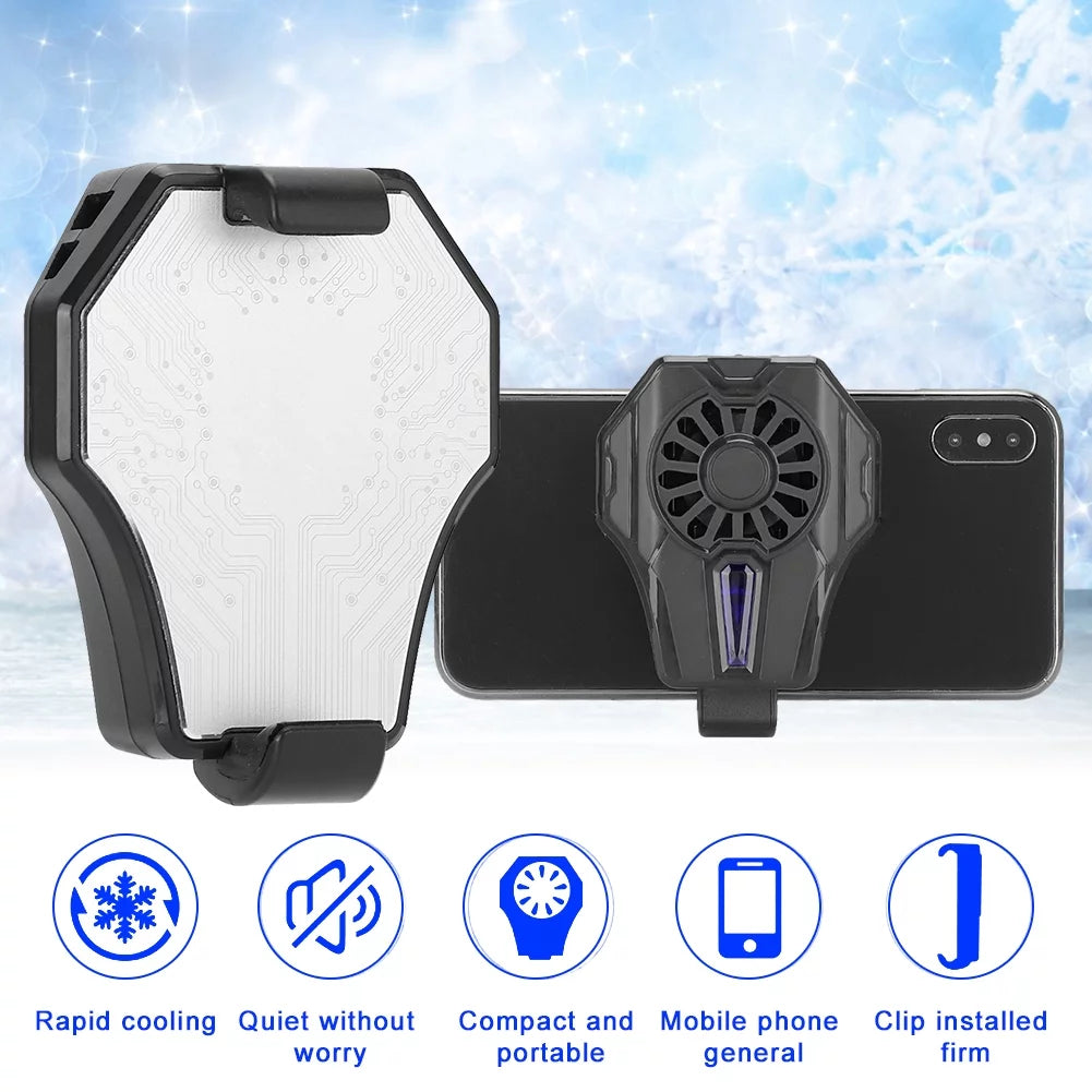 Phone Phone Cooling Bracket Phone Cooler Mount DL01 Black Semiconductor Portable Mobile Phone Heat Dissipation Back Clip Cellphone Mountdl01 Black