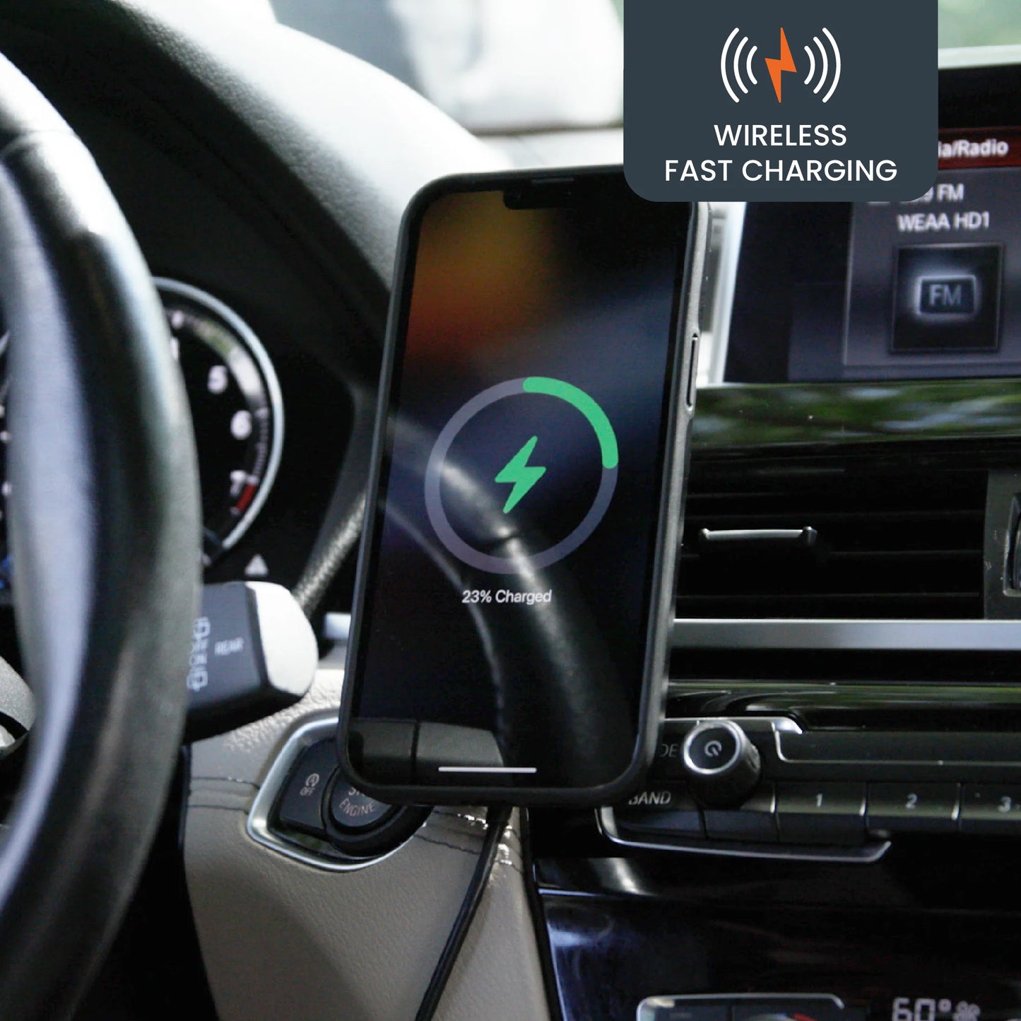 15W ULTRAFAST Magnetic Wireless Car Charger Mount