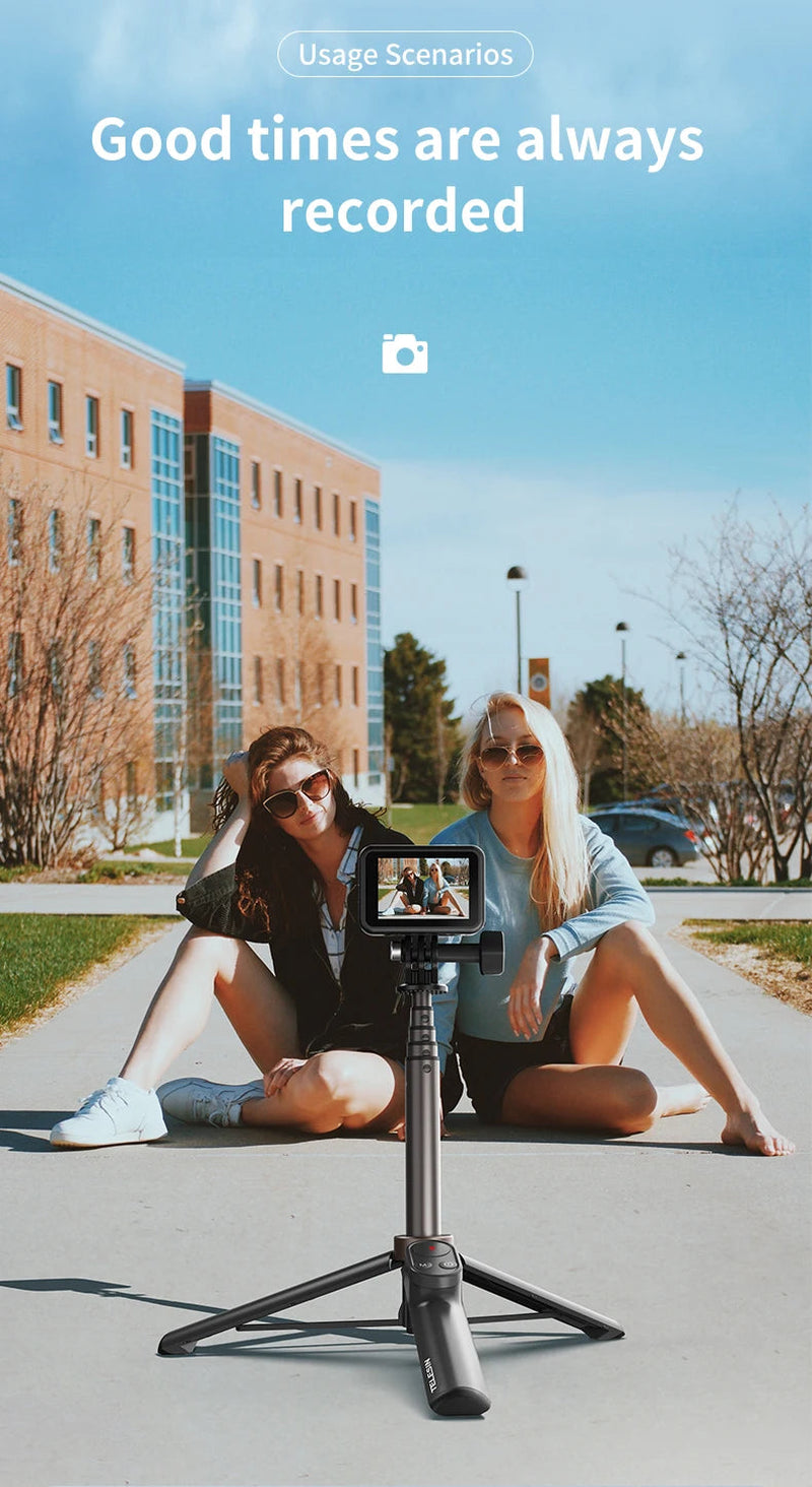 TELESIN Portable Selfie Stick & Tripod with Bluetooth Remote