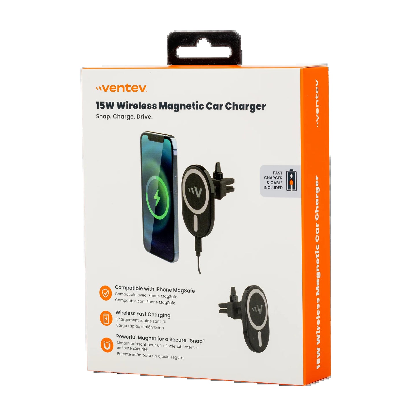 15W ULTRAFAST Magnetic Wireless Car Charger Mount